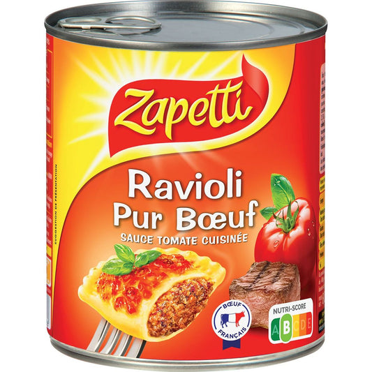 RAVIOLI - ZAPETTI PUR BOEUF - 840g